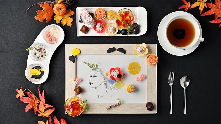 「押し花 × アート × スイーツ」のコラボレーションスイーツ